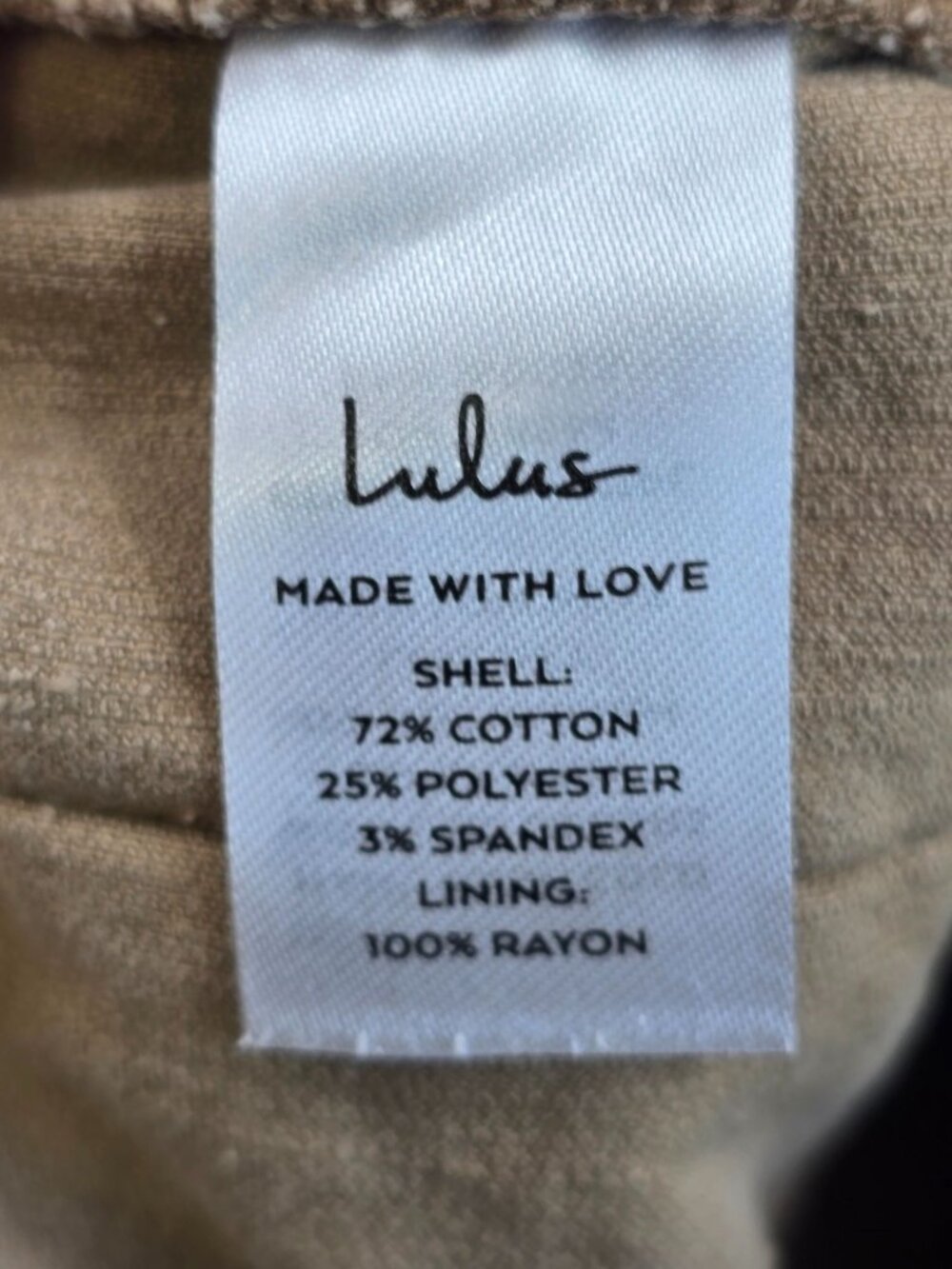 Lulus Medium Brown Corduroy Pants Straight Leg High Rise - Picture 4 of 6
